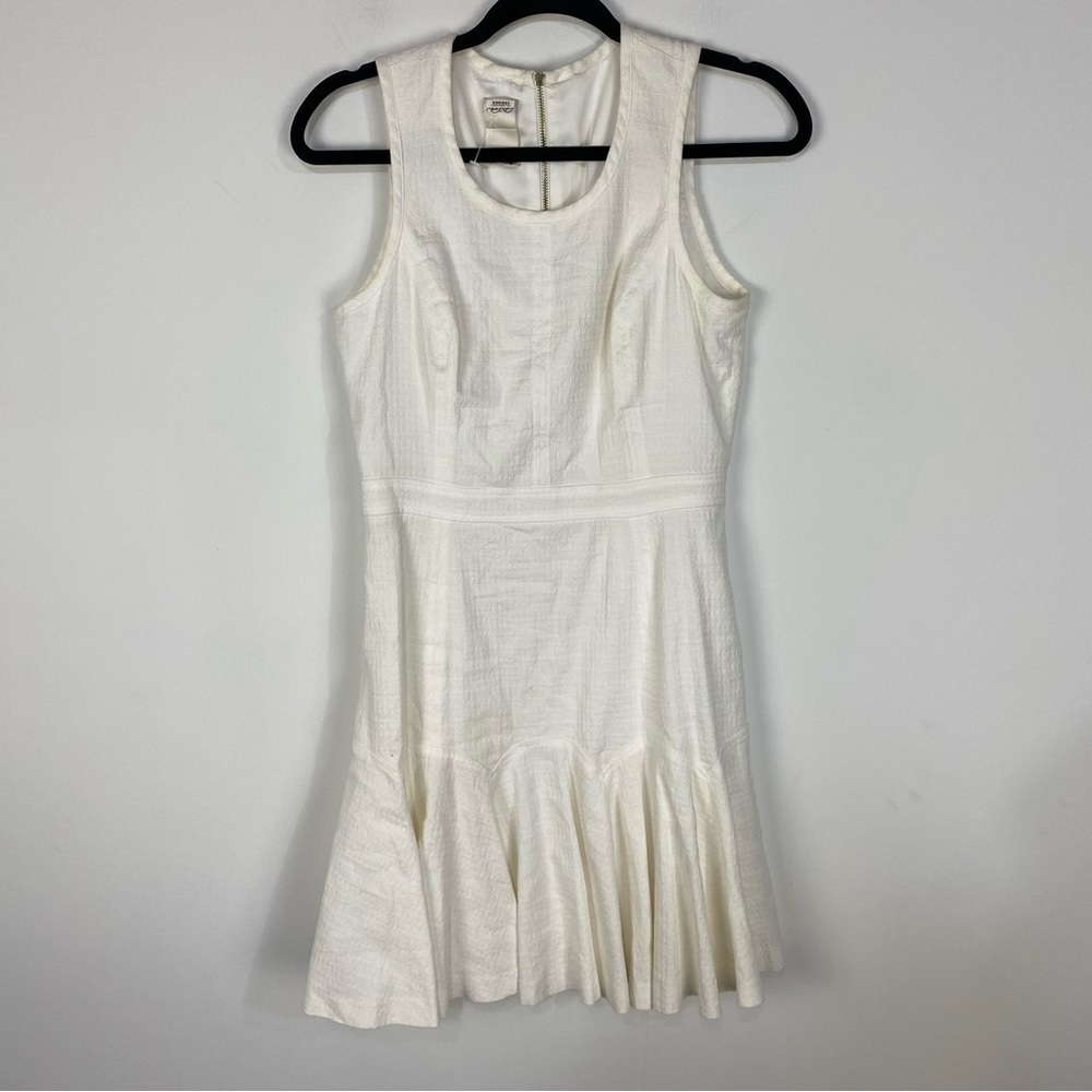 Ali Ro White Fit & Flare Mini Dress Bridal Minimalist Capsule Wardrobe